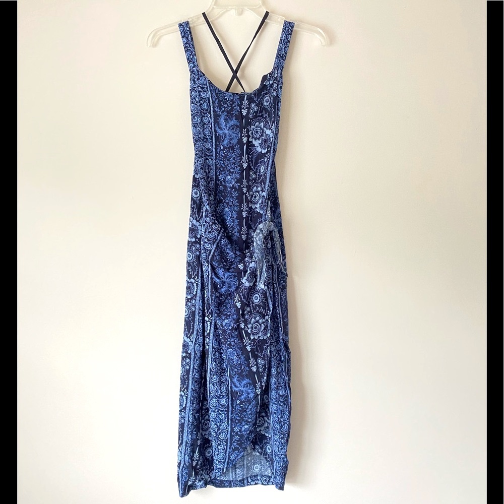 All That Jazz Women's Multicolor Summer Floral Rayon Dress - 5/6 - Pre-owned